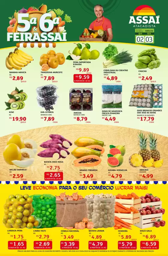 Catálogo Assaí Atacadista em Garanhuns | Encarte Assaí Atacadista 45647-89 | 2026-04-02T00:00:00.000Z - 2026-04-03T00:00:00.000Z