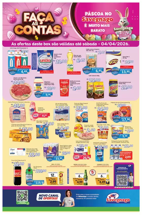 Catálogo Supermercado Savegnago | Ofertas do Savegnago Bebedouro | 2026-04-02T00:00:00.000Z - 2026-04-04T00:00:00.000Z