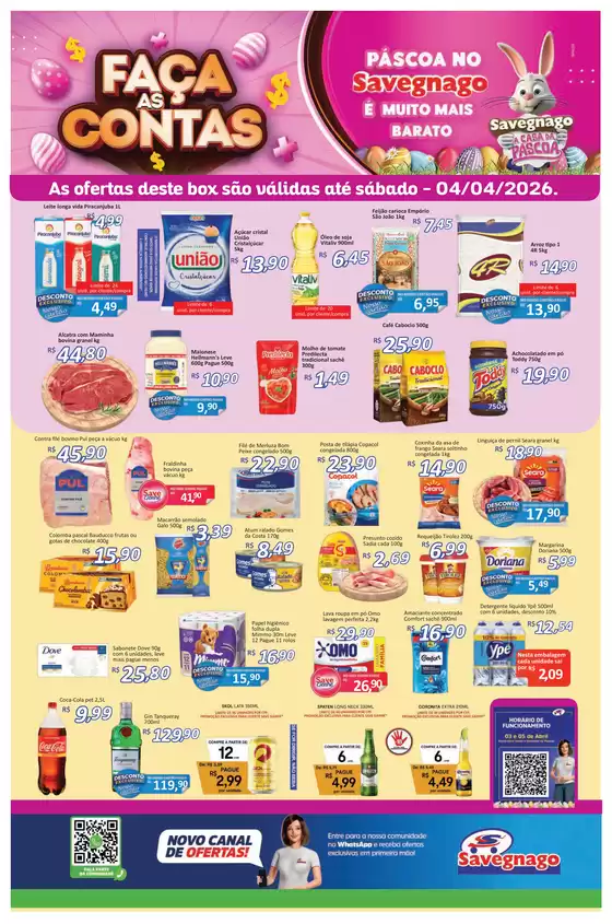 Catálogo Supermercado Savegnago em Sumaré | ofertas Savegnago Jardinópolis | 2026-04-02T00:00:00.000Z - 2026-04-04T00:00:00.000Z