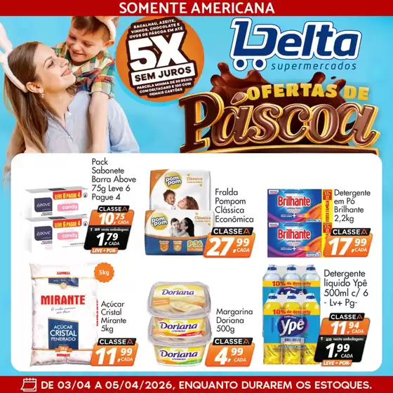 Catálogo Delta Supermercados | Ofertas exclusivas para nossos clientes | 2026-04-03T00:00:00.000Z - 2026-04-05T00:00:00.000Z