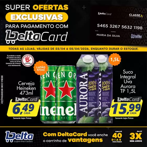 Catálogo Delta Supermercados | Grandes descontos em produtos selecionados | 2026-04-03T00:00:00.000Z - 2026-04-05T00:00:00.000Z