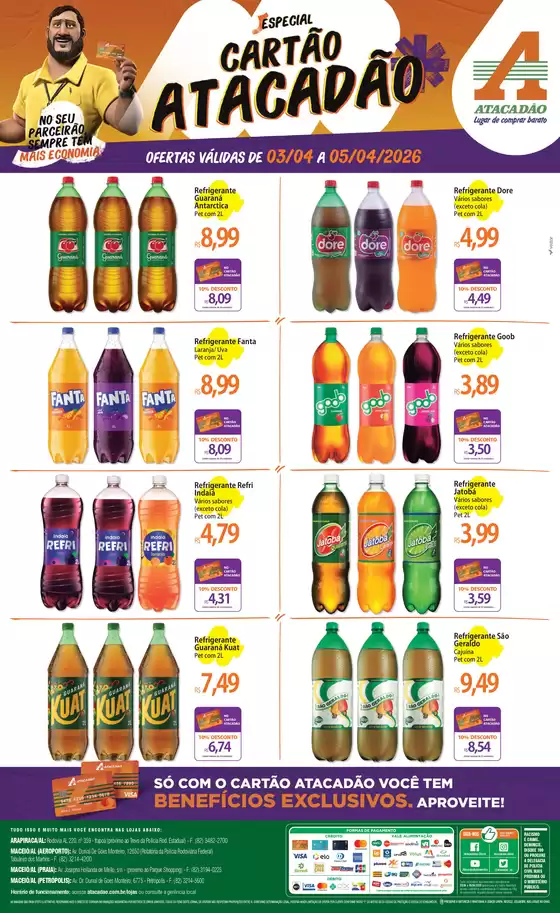 Catálogo Atacadão em Ituiutaba | Atacadão - Cartão Atacadão | 2026-04-03T00:00:00.000Z - 2026-04-05T00:00:00.000Z