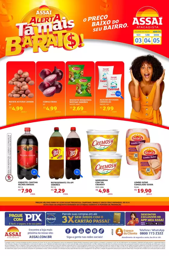 Catálogo Assaí Atacadista em São Mateus | Encarte Assaí Atacadista 45512 | 2026-04-03T00:00:00.000Z - 2026-04-05T00:00:00.000Z