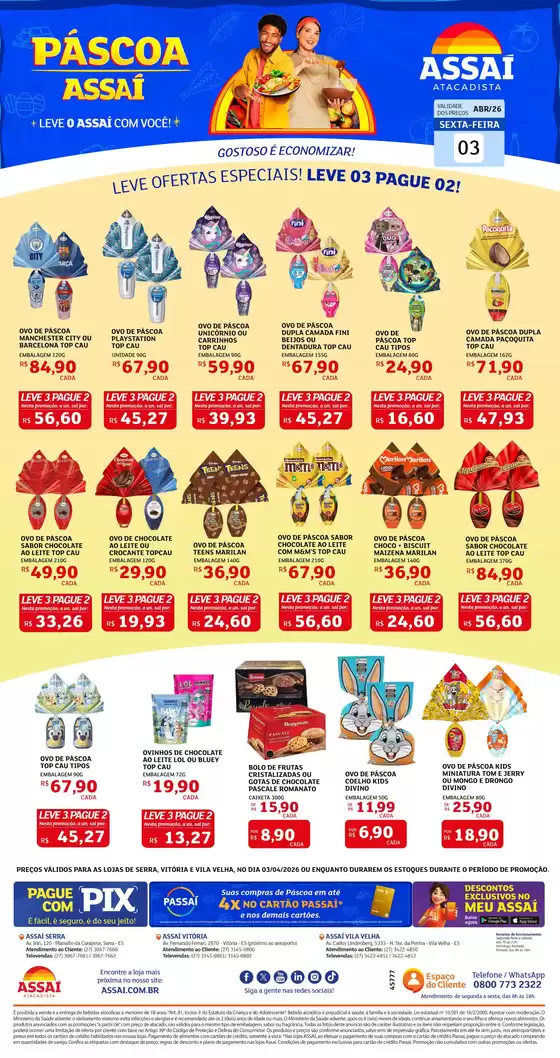 Catálogo Assaí Atacadista | Encarte Assaí Atacadista 45777 | 2026-04-03T00:00:00.000Z - 2026-04-03T00:00:00.000Z