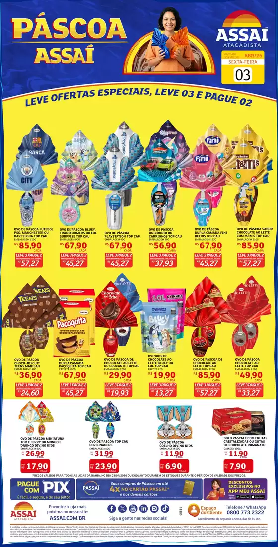 Catálogo Assaí Atacadista | Encarte Assaí Atacadista 45698-789 | 2026-04-03T00:00:00.000Z - 2026-04-03T00:00:00.000Z