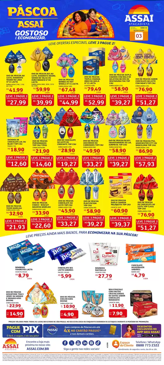 Catálogo Assaí Atacadista | Encarte Assaí Atacadista 45299 | 2026-04-03T00:00:00.000Z - 2026-04-03T00:00:00.000Z