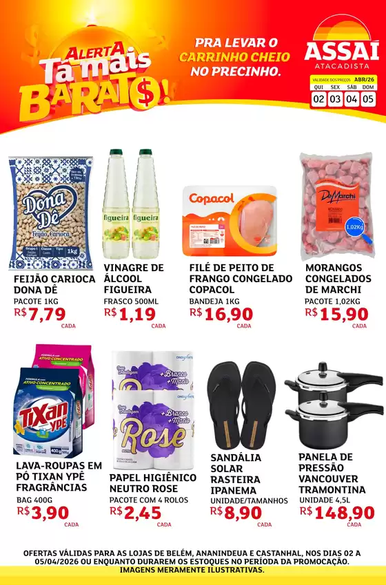 Catálogo Assaí Atacadista | Encarte Assaí Atacadista 45827-63 | 2026-04-03T00:00:00.000Z - 2026-04-05T00:00:00.000Z