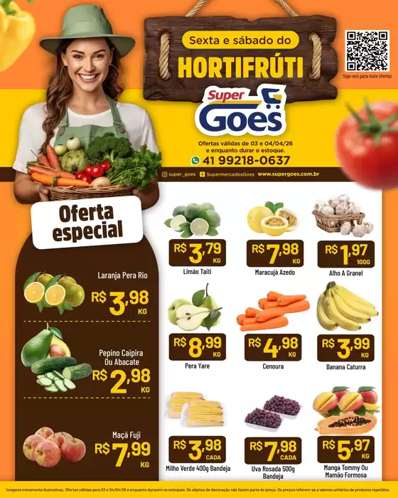 Catálogo Supermercados Goes | Ofertas especiais atraentes para todos | 2026-04-03T00:00:00.000Z - 2026-04-04T00:00:00.000Z