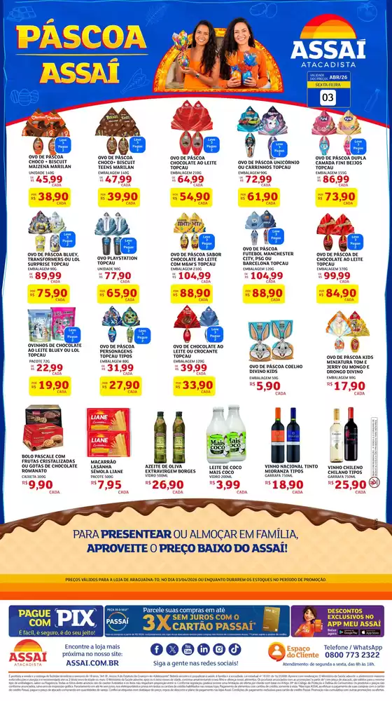 Catálogo Assaí Atacadista | Encarte Assaí Atacadista 45346-813 | 2026-04-03T00:00:00.000Z - 2026-04-03T00:00:00.000Z