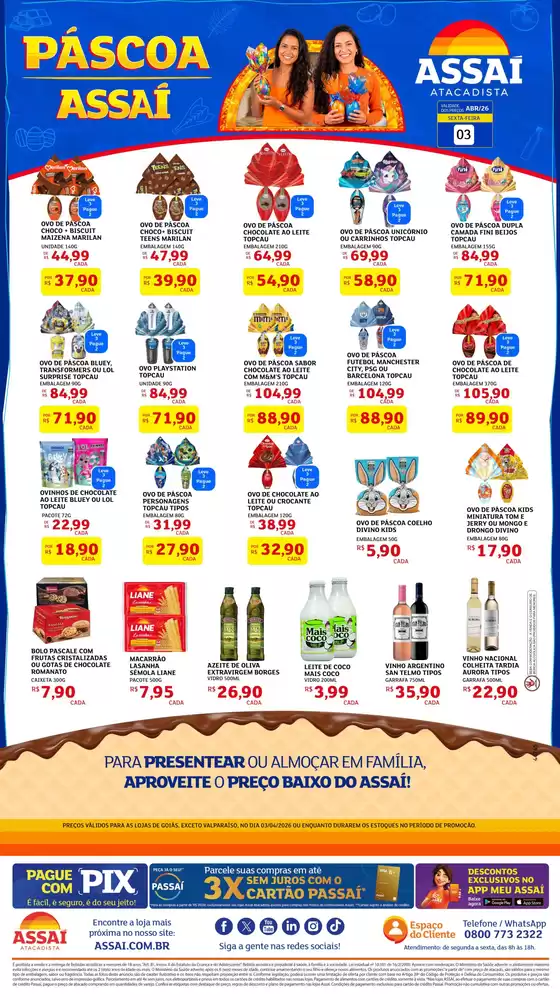 Catálogo Assaí Atacadista | Encarte Assaí Atacadista 45346-822 | 2026-04-03T00:00:00.000Z - 2026-04-03T00:00:00.000Z