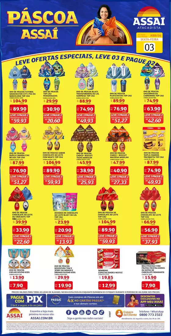 Catálogo Assaí Atacadista | Encarte Assaí Atacadista 45847-561 | 2026-04-03T00:00:00.000Z - 2026-04-03T00:00:00.000Z
