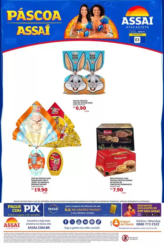 Catálogo Assaí Atacadista | Encarte Assaí Atacadista 44798-65 | 2026-04-03T00:00:00.000Z - 2026-04-03T00:00:00.000Z