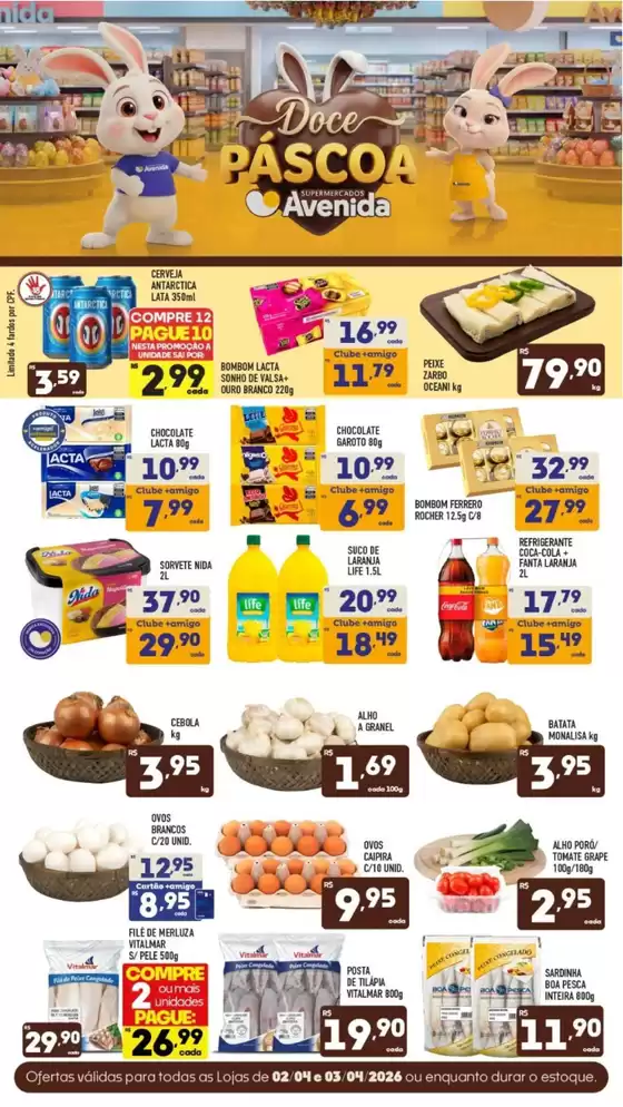 Catálogo Supermercados Avenida | Ofertas e promoções atuais | 2026-04-02T00:00:00.000Z - 2026-04-03T00:00:00.000Z