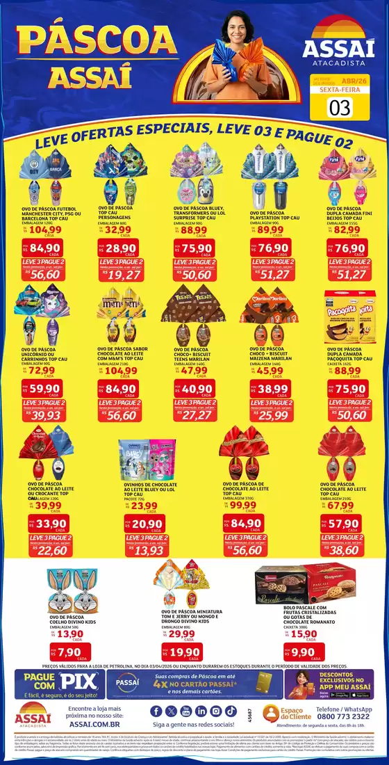 Catálogo Assaí Atacadista | Encarte Assaí Atacadista 45847-757 | 2026-04-03T00:00:00.000Z - 2026-04-03T00:00:00.000Z