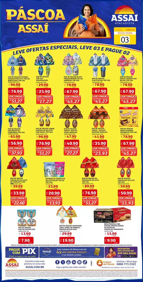 Catálogo Assaí Atacadista | Encarte Assaí Atacadista 45847-564 | 2026-04-03T00:00:00.000Z - 2026-04-03T00:00:00.000Z