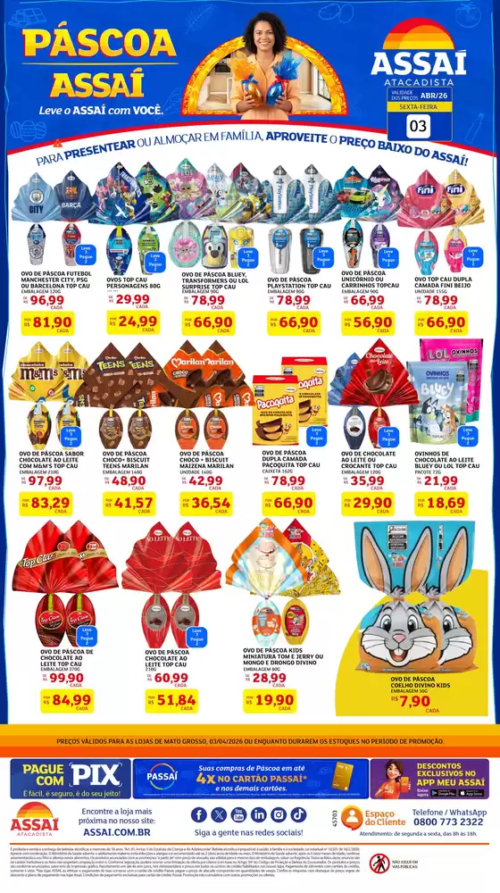 Catálogo Assaí Atacadista | Encarte Assaí Atacadista 45703-38 | 2026-04-03T00:00:00.000Z - 2026-04-03T00:00:00.000Z