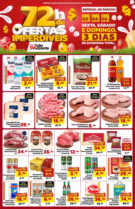 Catálogo Supermercados São Vicente | Ofertas para caçadores de pechinchas | 2026-04-03T00:00:00.000Z - 2026-04-05T00:00:00.000Z
