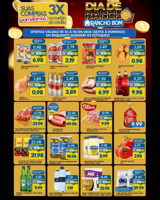 Catálogo Rancho Bom Supermercados | Ofertas exclusivas e pechinchas | 2026-04-03T00:00:00.000Z - 2026-04-05T00:00:00.000Z