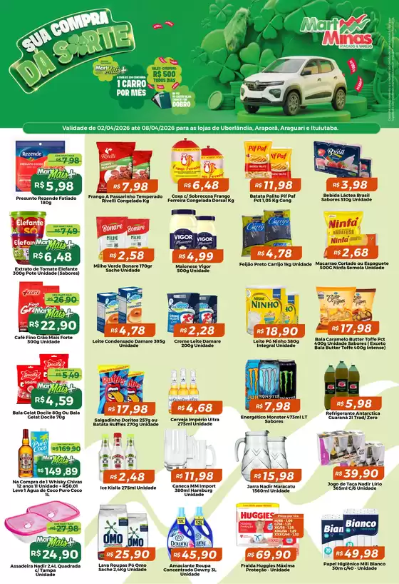 Catálogo Mart Minas | Melhores ofertas para todos os clientes | 2026-04-02T00:00:00.000Z - 2026-04-08T00:00:00.000Z