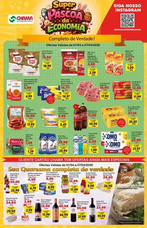 Catálogo Chama Supermercados | Páscoa | 2026-04-03T00:00:00.000Z - 2026-04-07T00:00:00.000Z