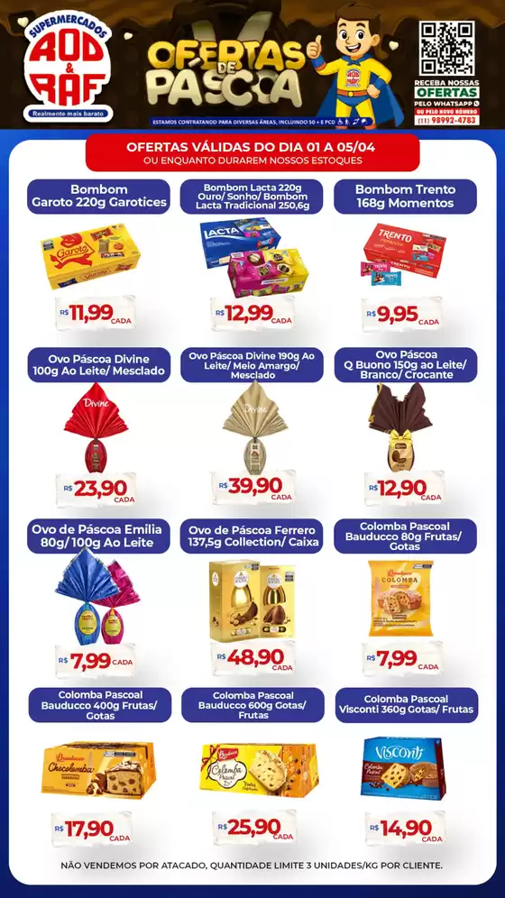 Catálogo Supermercados Rod e Raf | Ofertas De Páscoa | 2026-04-03T00:00:00.000Z - 2026-04-05T00:00:00.000Z