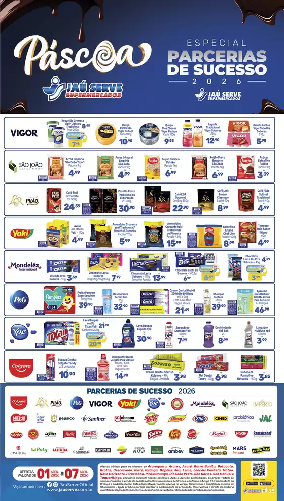 Catálogo Supermercados Jaù Serve | Páscoa | 2026-04-07T00:00:00.000Z - 2026-04-07T00:00:00.000Z