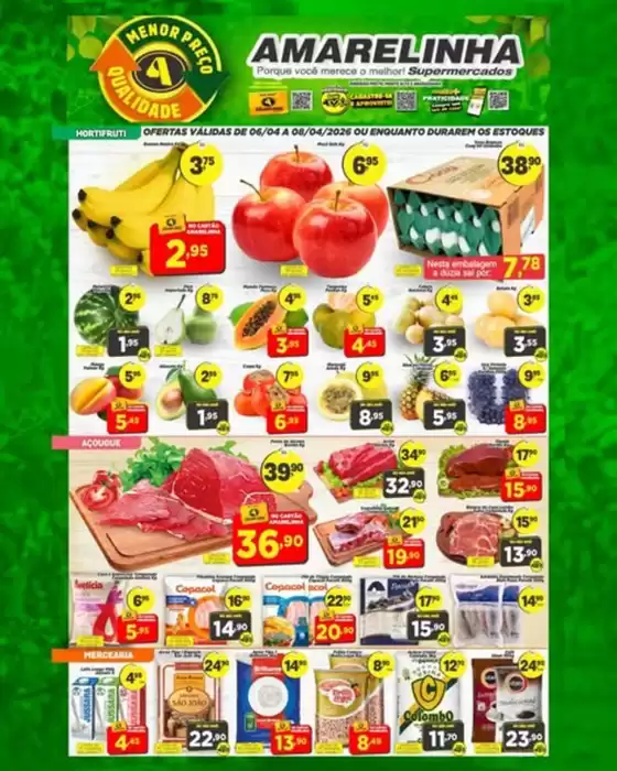 Catálogo Amarelinha Supermercados | Hortifruti | 2026-04-07T00:00:00.000Z - 2026-04-08T00:00:00.000Z