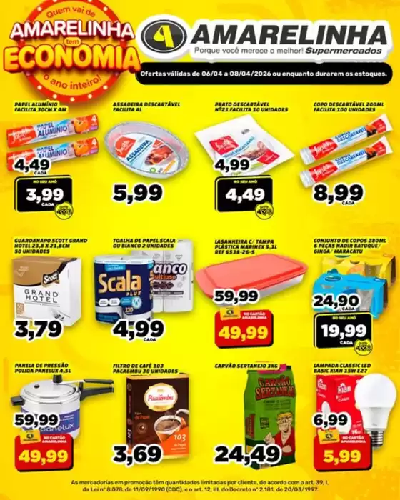 Catálogo Amarelinha Supermercados | Amarelinha Da Economia | 2026-04-07T00:00:00.000Z - 2026-04-08T00:00:00.000Z
