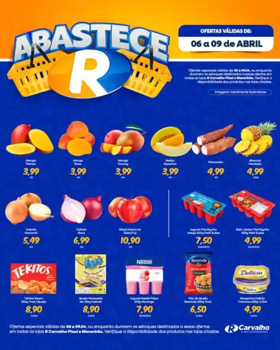 Catálogo R Carvalho Supermercado | Abastece R | 2026-04-07T00:00:00.000Z - 2026-04-09T00:00:00.000Z