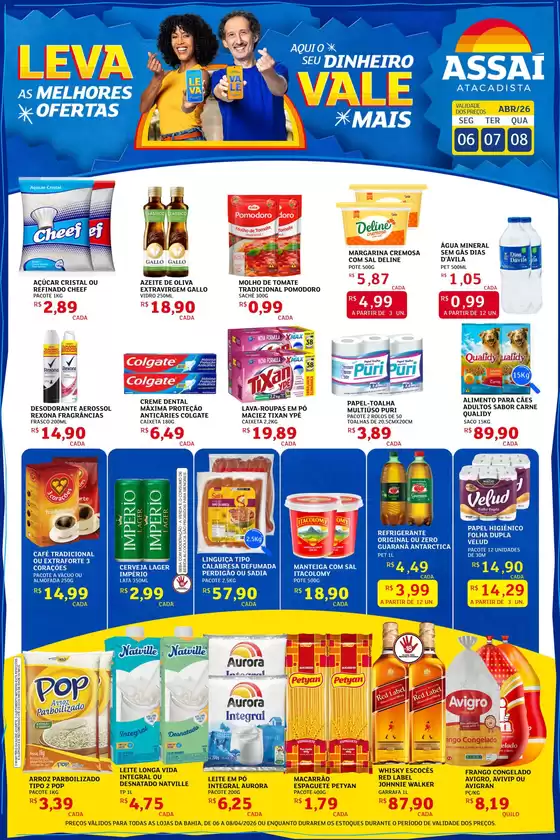 Catálogo Assaí Atacadista | Encarte Assaí Atacadista 45419-850 | 2026-04-06T00:00:00.000Z - 2026-04-08T00:00:00.000Z