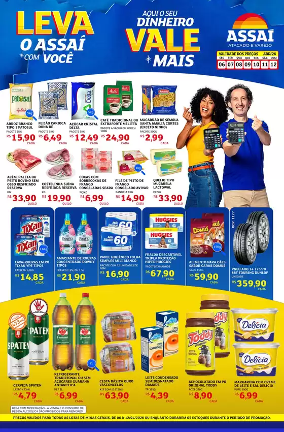 Catálogo Assaí Atacadista | Encarte Assaí Atacadista 45497-712 | 2026-04-06T00:00:00.000Z - 2026-04-12T00:00:00.000Z