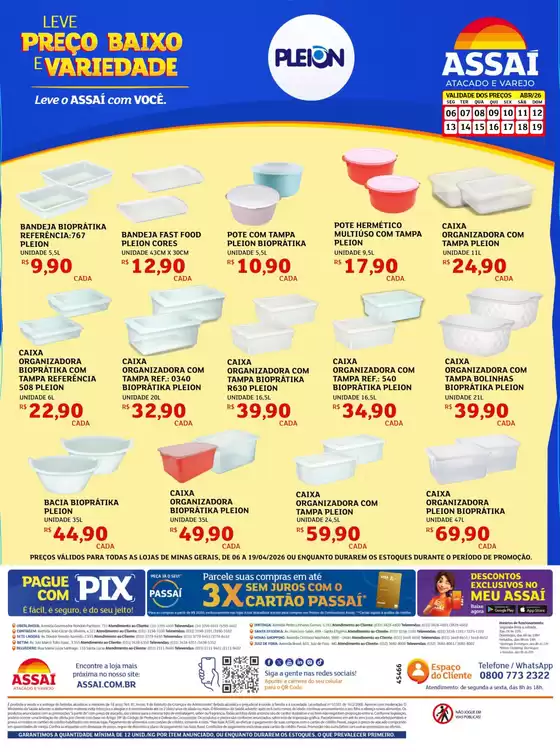 Catálogo Assaí Atacadista | Encarte Assaí Atacadista 45466-712 | 2026-04-06T00:00:00.000Z - 2026-04-19T00:00:00.000Z