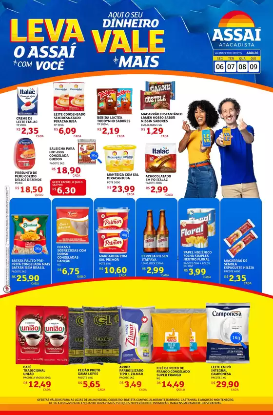 Catálogo Assaí Atacadista | Encarte Assaí Atacadista 45751-63 | 2026-04-06T00:00:00.000Z - 2026-04-09T00:00:00.000Z