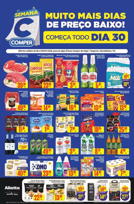 Catálogo Comper | Grandes descontos em produtos selecionados | 2026-04-06T00:00:00.000Z - 2026-04-09T00:00:00.000Z