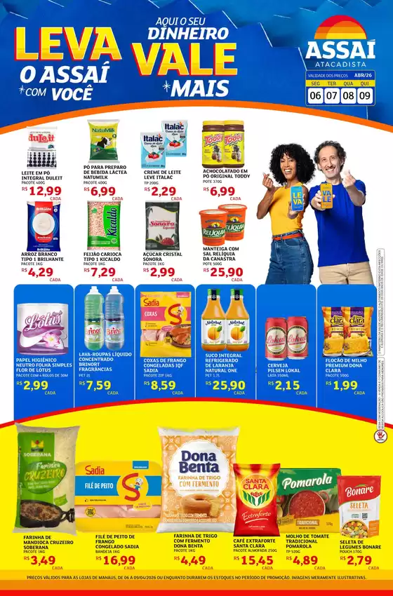Catálogo Assaí Atacadista | Encarte Assaí Atacadista 45612-74 | 2026-04-06T00:00:00.000Z - 2026-04-09T00:00:00.000Z