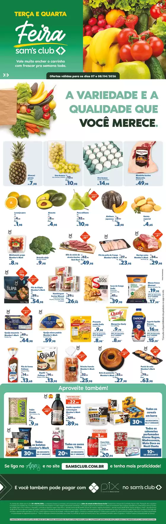 Catálogo Sam's Club | Descontos e promoções | 2026-04-07T00:00:00.000Z - 2026-04-08T00:00:00.000Z