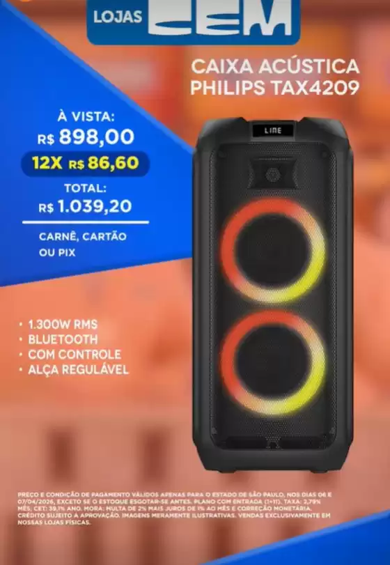 Catálogo Lojas Cem em Itapetim | Lojas Cem ofertas ! | 2026-04-07T00:00:00.000Z - 2026-04-07T00:00:00.000Z
