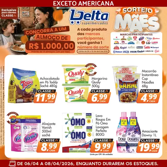 Catálogo Delta Supermercados | Melhores ofertas para todos os clientes | 2026-04-06T00:00:00.000Z - 2026-04-08T00:00:00.000Z