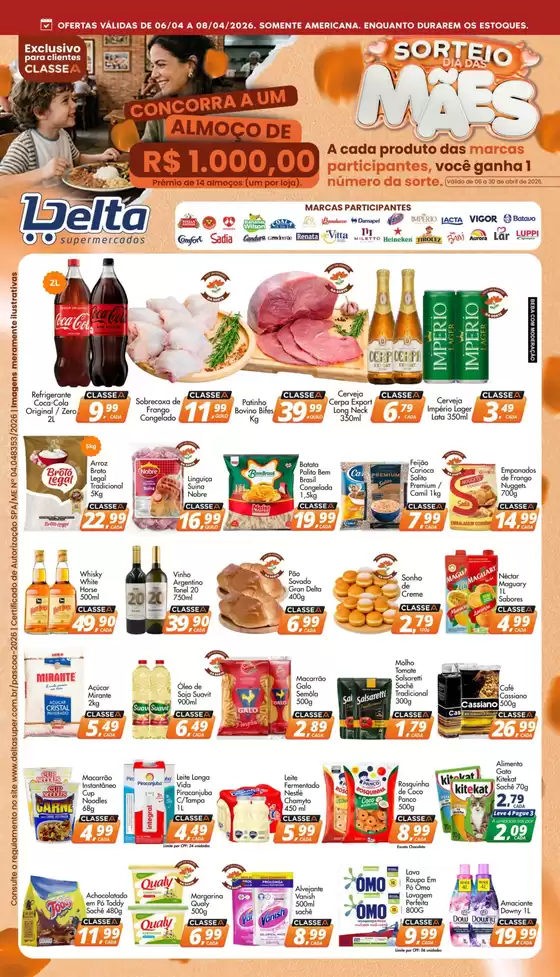 Catálogo Delta Supermercados | Melhores ofertas e descontos | 2026-04-06T00:00:00.000Z - 2026-04-08T00:00:00.000Z