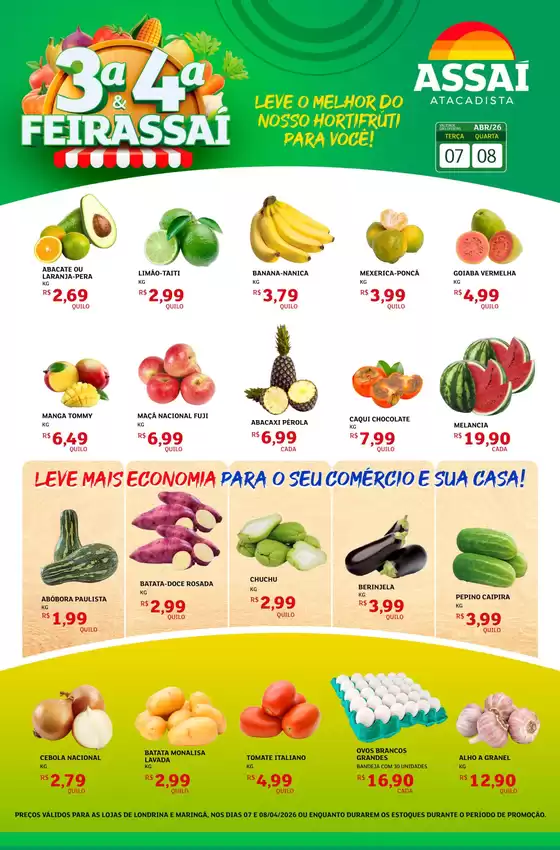 Catálogo Assaí Atacadista | Encarte Assaí Atacadista 45586-119 | 2026-04-07T00:00:00.000Z - 2026-04-08T00:00:00.000Z