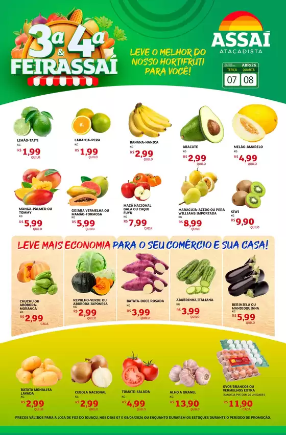 Catálogo Assaí Atacadista | Encarte Assaí Atacadista 45586-352 | 2026-04-07T00:00:00.000Z - 2026-04-08T00:00:00.000Z