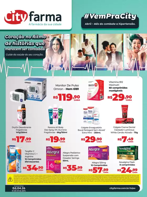 Catálogo CityFarma | Encarte CityFarma | 2026-04-01T00:00:00.000Z - 2026-04-30T00:00:00.000Z