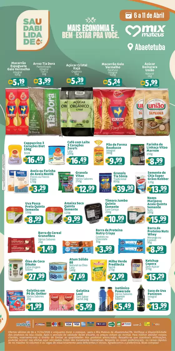 Catálogo Supermercados Mateus | Saudabilidade | 2026-04-07T00:00:00.000Z - 2026-04-11T00:00:00.000Z