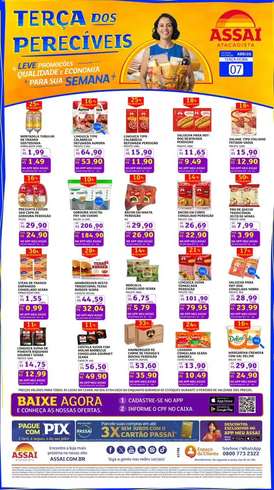 Catálogo Assaí Atacadista | Encarte Assaí Atacadista 45798-127 | 2026-04-07T00:00:00.000Z - 2026-04-07T00:00:00.000Z