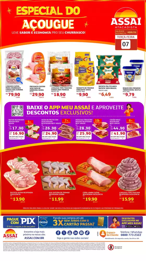 Catálogo Assaí Atacadista | Encarte Assaí Atacadista 45583-460 | 2026-04-07T00:00:00.000Z - 2026-04-07T00:00:00.000Z