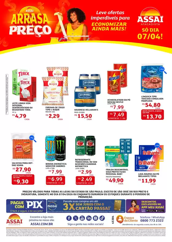 Catálogo Assaí Atacadista | Encarte Assaí Atacadista 45304 | 2026-04-07T00:00:00.000Z - 2026-04-07T00:00:00.000Z