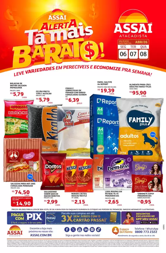 Catálogo Assaí Atacadista | Encarte Assaí Atacadista 45931-73 | 2026-04-07T00:00:00.000Z - 2026-04-08T00:00:00.000Z