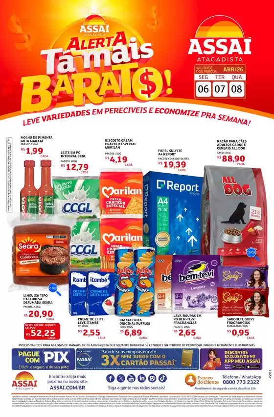 Catálogo Assaí Atacadista | Encarte Assaí Atacadista 45931-74 | 2026-04-07T00:00:00.000Z - 2026-04-08T00:00:00.000Z