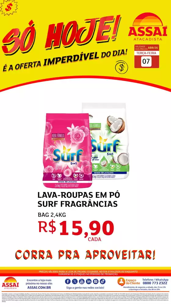 Catálogo Assaí Atacadista | Encarte Assaí Atacadista 45960-375 | 2026-04-07T00:00:00.000Z - 2026-04-07T00:00:00.000Z