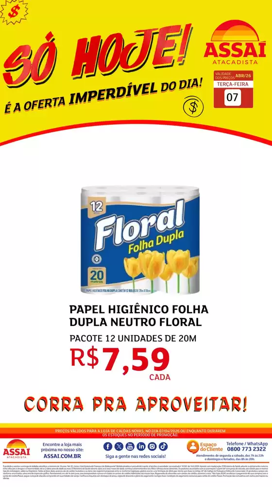Catálogo Assaí Atacadista | Encarte Assaí Atacadista 45960-19 | 2026-04-07T00:00:00.000Z - 2026-04-07T00:00:00.000Z